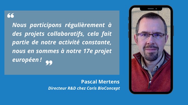 Pascal Mertens, Directeur du département R&D chez Coris Bioconcept.