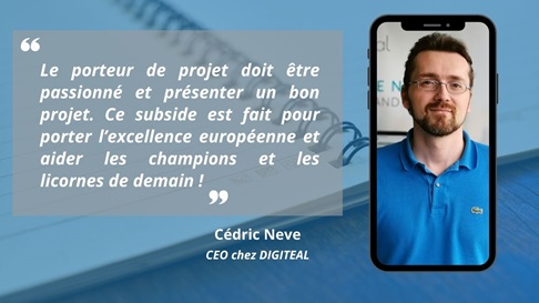 Cédric Neve, CEO chez DIGITEAL - NCP Wallonie