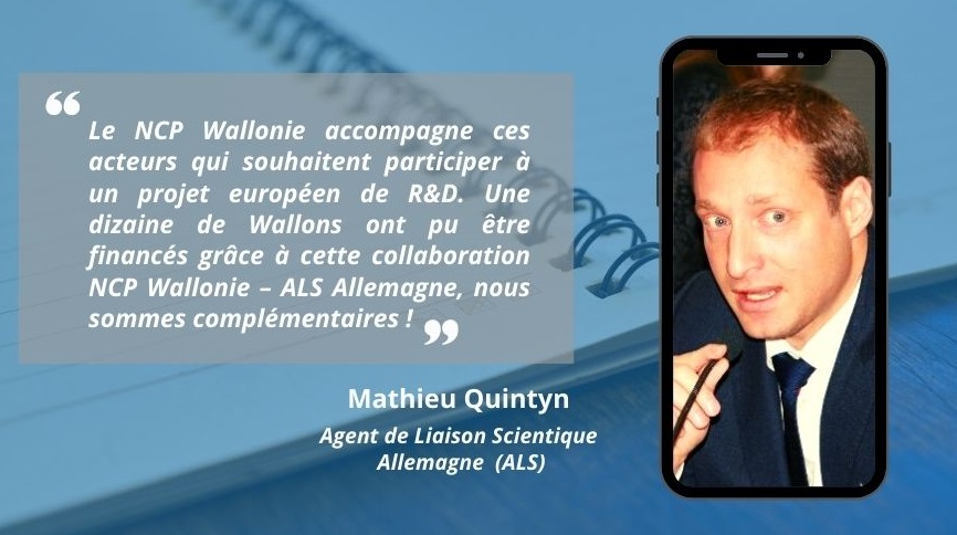 Mathieu Quintyn, Agent de Liaison Scientifique au sein du département Recherche & Innovation de Wallonie Bruxelles International