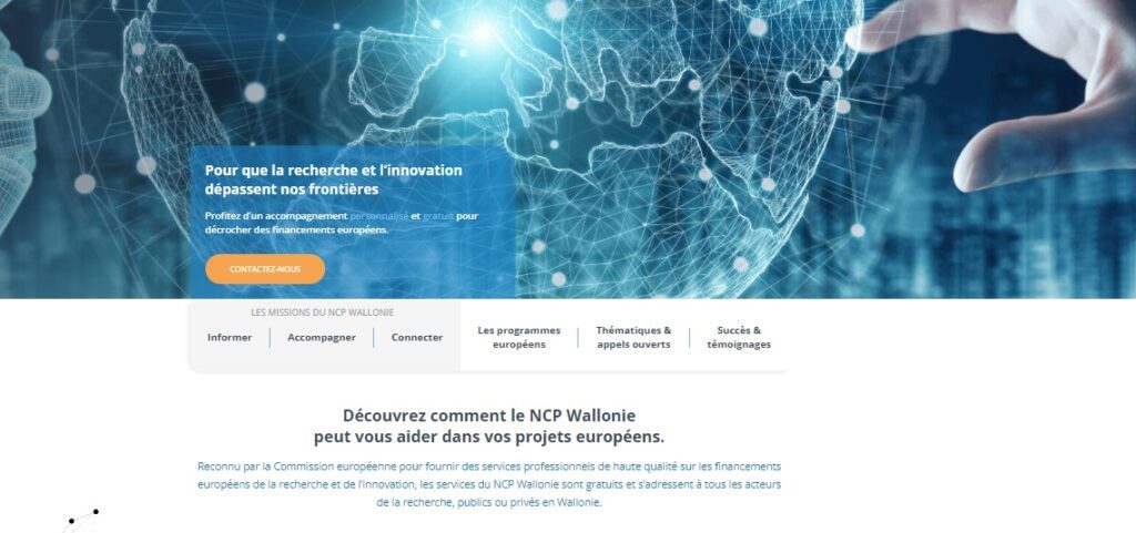 Le nouveau site du NCP Wallonie